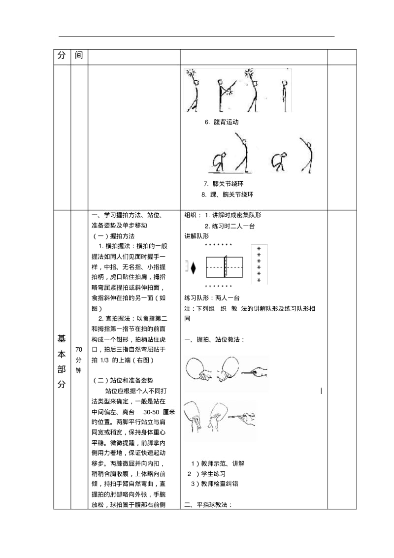 xx小学乒乓球社团活动教案.pdf_第3页