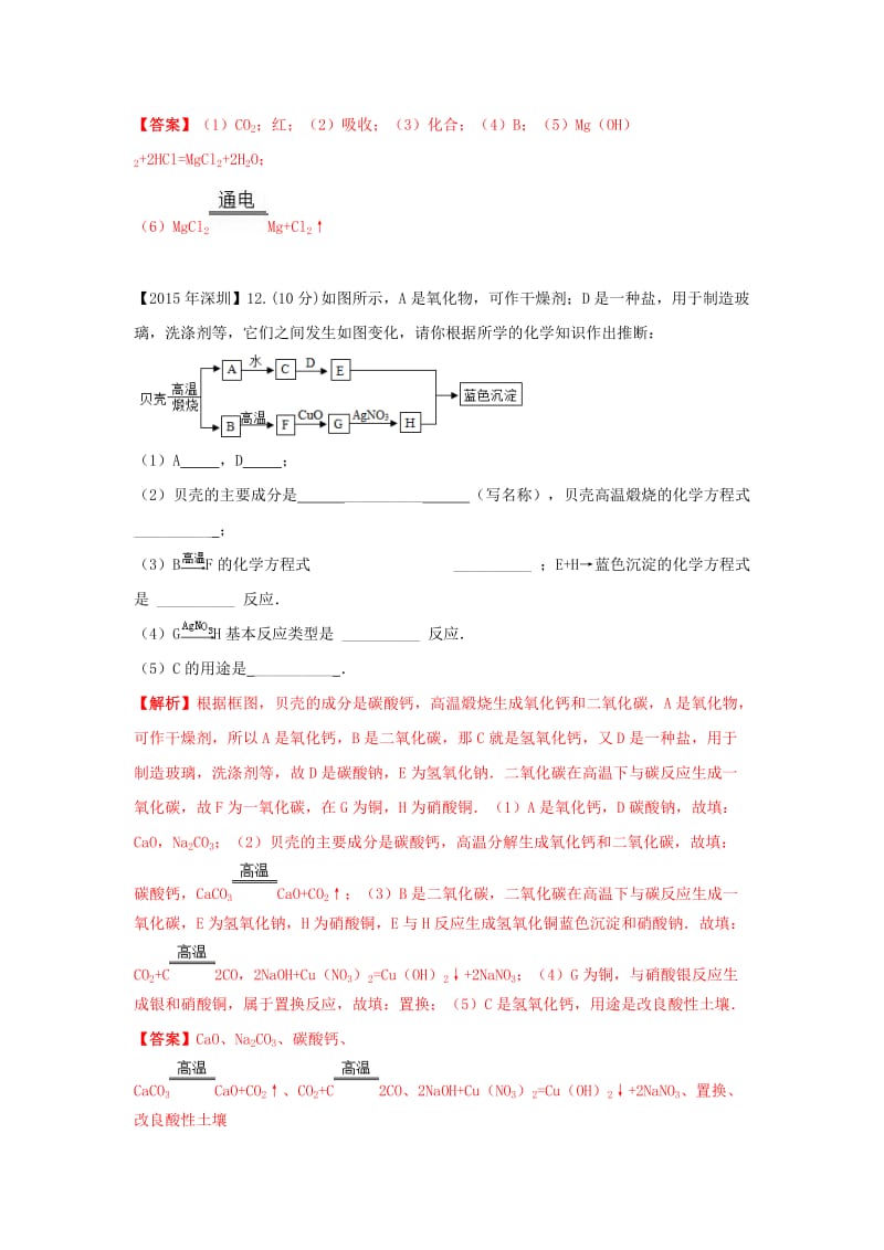 最新广东省深圳市中考化学试题分类汇编 推断题.doc_第3页