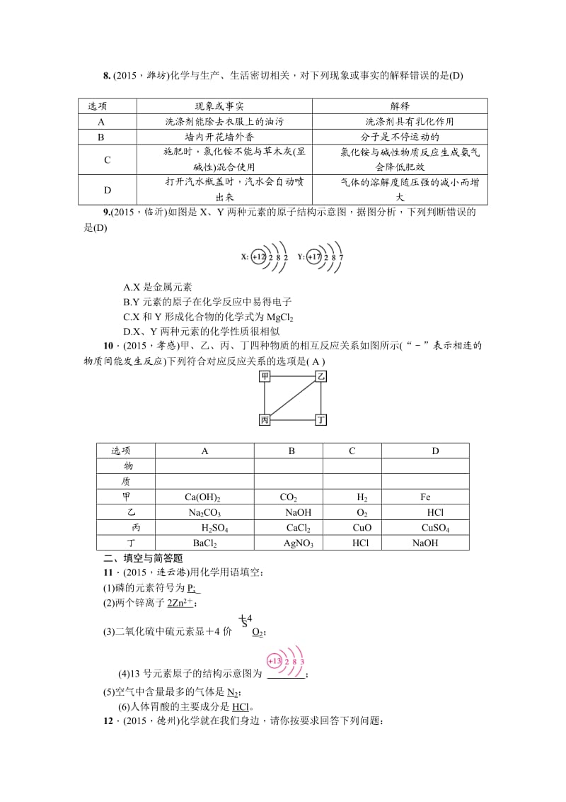 甘肃省中考化学综合训练四.doc_第2页