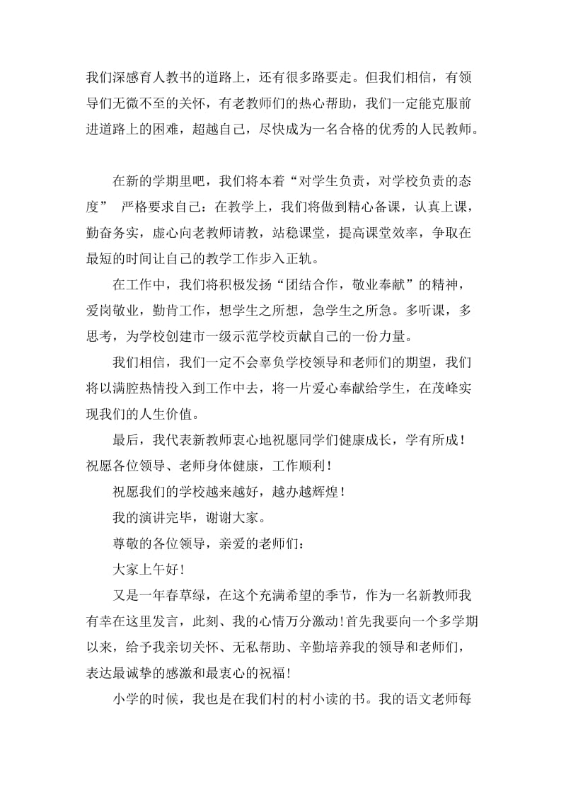 关于新教师发言稿四篇.docx_第3页