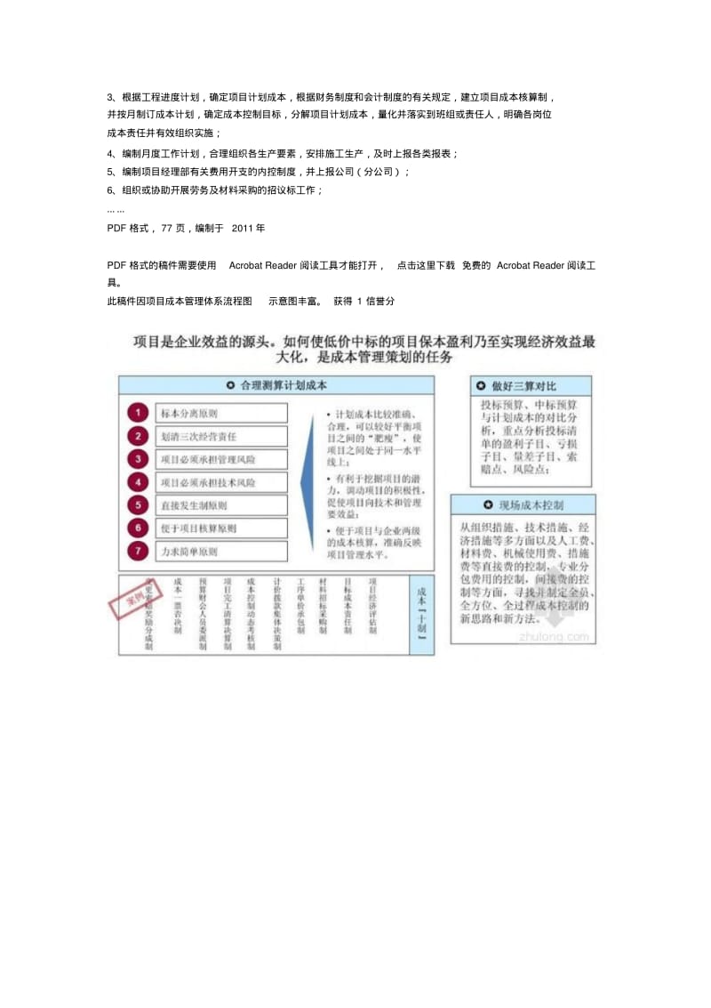 【2019年整理】建筑项目施工成本管理体系及成本控制措施流程图.pdf_第2页