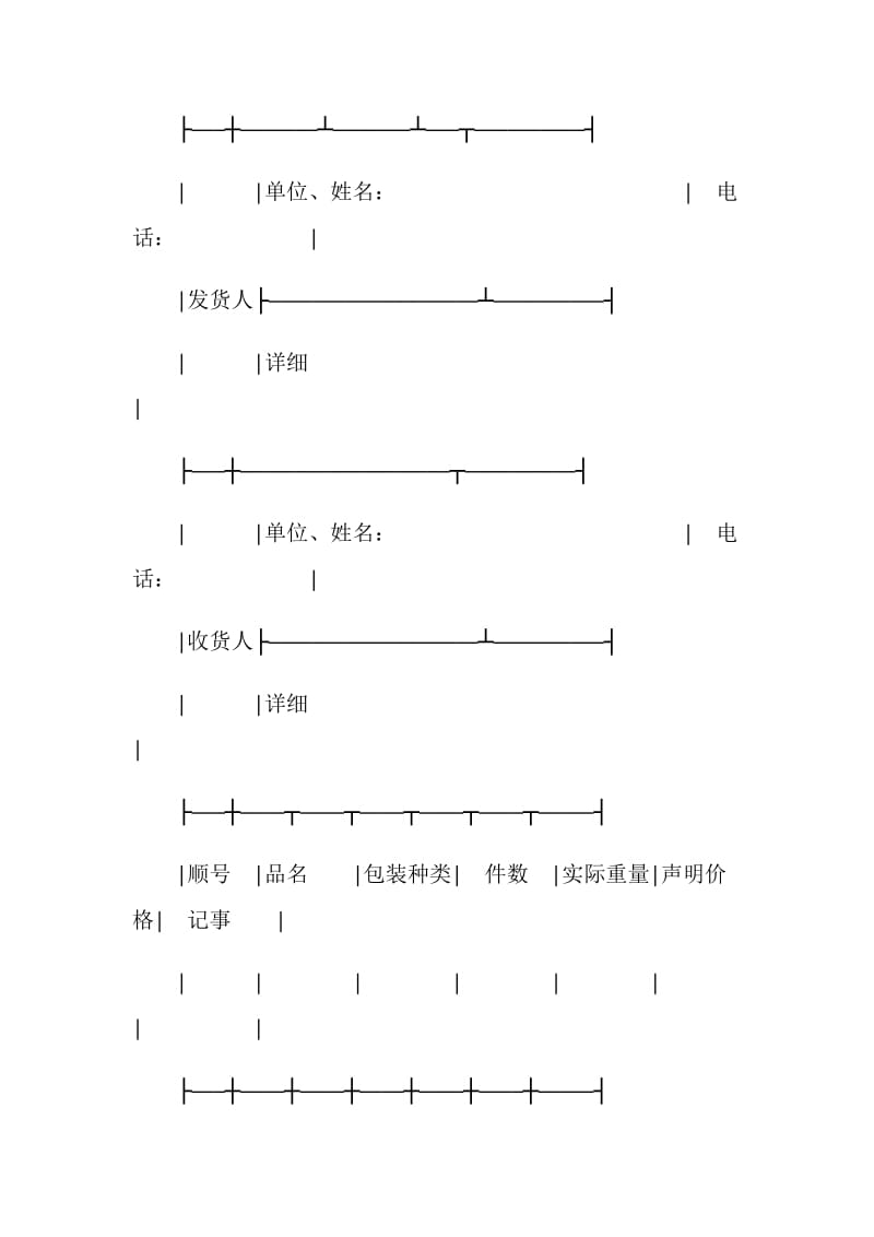 运输合同：包裹托运单(铁路).doc_第3页