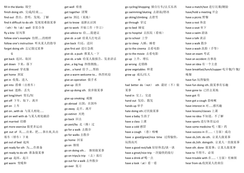 (完整word版)冀教版初中英语常用动词短语汇总-1109,推荐文档.doc_第2页