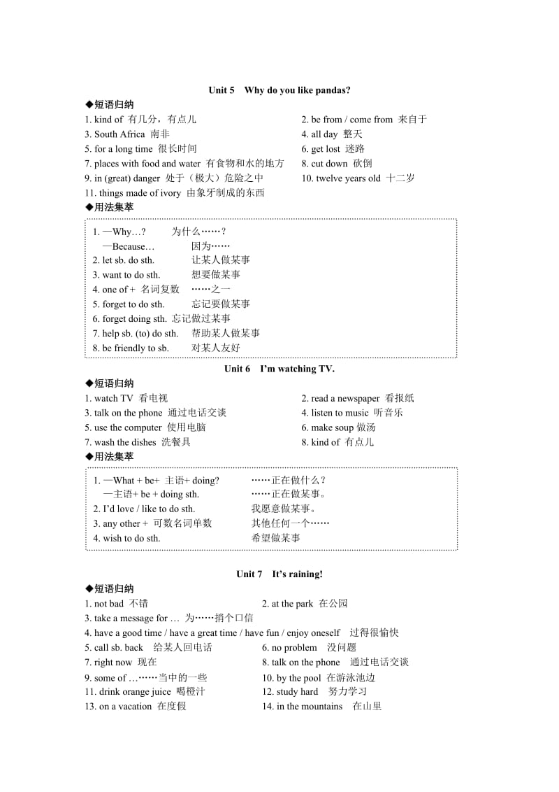 (完整word版)人教版七年级下册英语各单元知识点归纳,推荐文档.doc_第3页