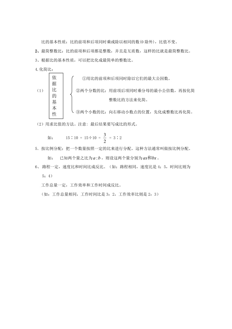 (完整word版)六年级比和比的应用知识点及相关应用,推荐文档.doc_第2页