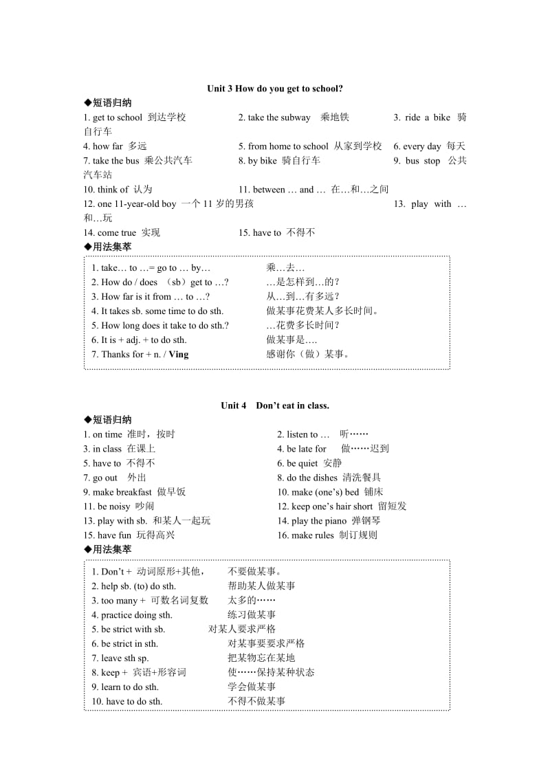 (完整word版)人教版七年级下册英语各单元知识点归纳(3),推荐文档.doc_第2页