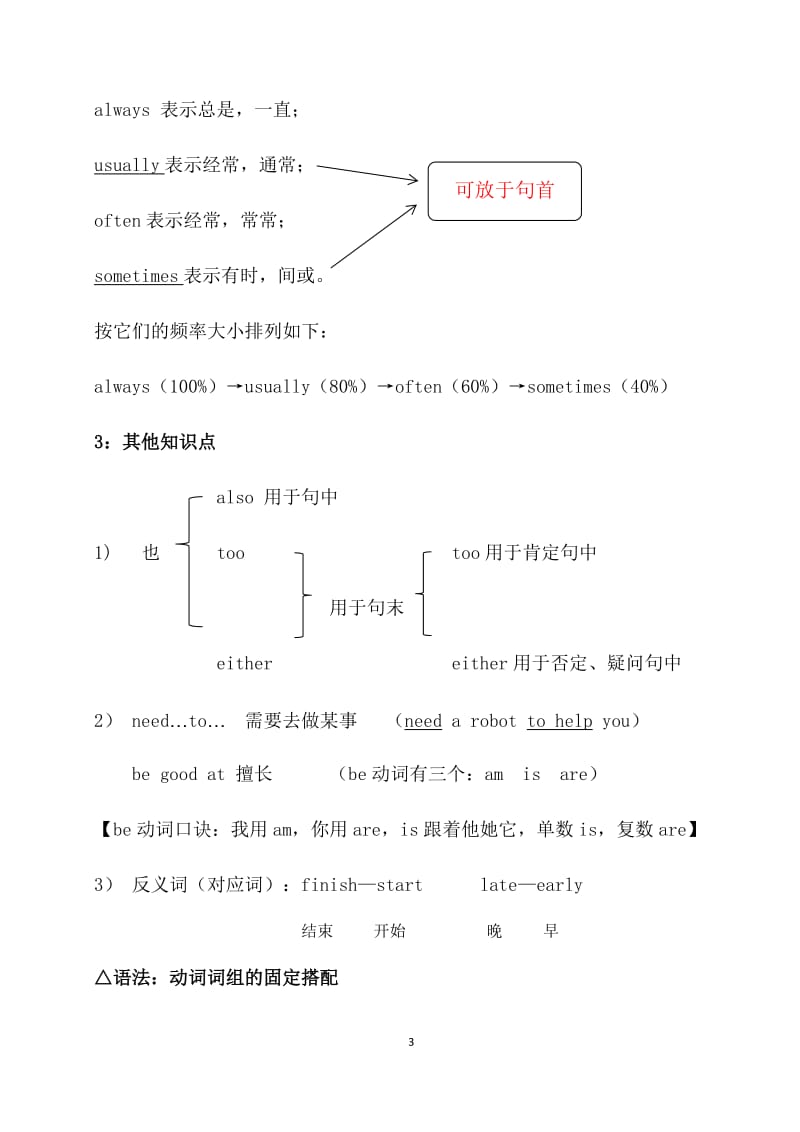 (完整word版)人教版五年级英语下册Unit1知识点汇总,推荐文档.doc_第3页