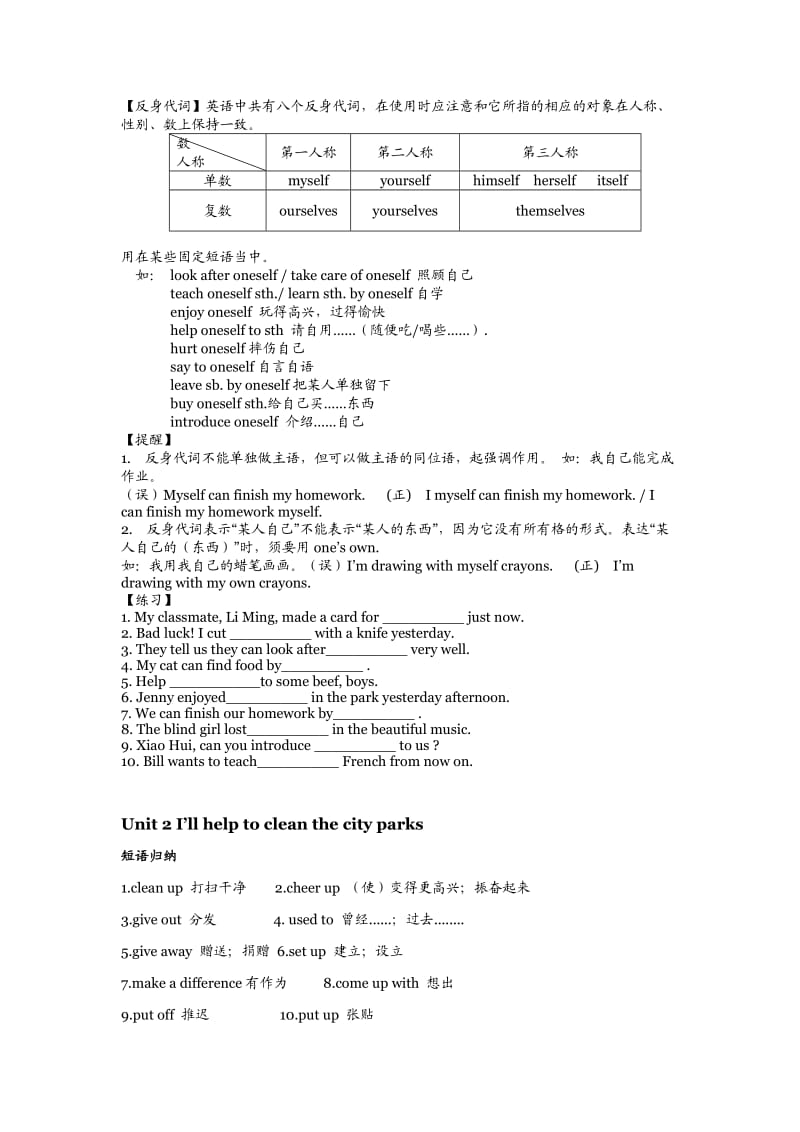 (完整word版)人教版八年级英语下册第六单元知识点归纳总结.doc.docx,推荐文档.doc_第3页