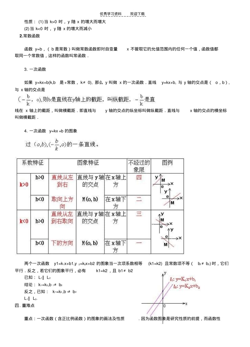 【优质文档】苏科版八年级上一次函数复习教学案..pdf_第2页