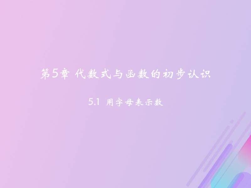 七年级数学上册第章代数式与函数的初步认识用字母表示数教学课件新版青岛版.pdf_第2页