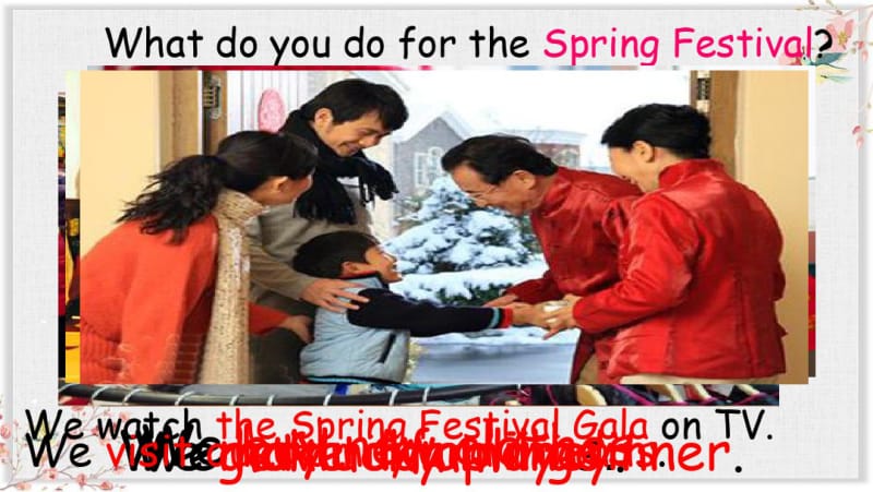 冀教版五年级英语上册课件Lesson20TheSpringFestivalIsComing!.pdf_第3页