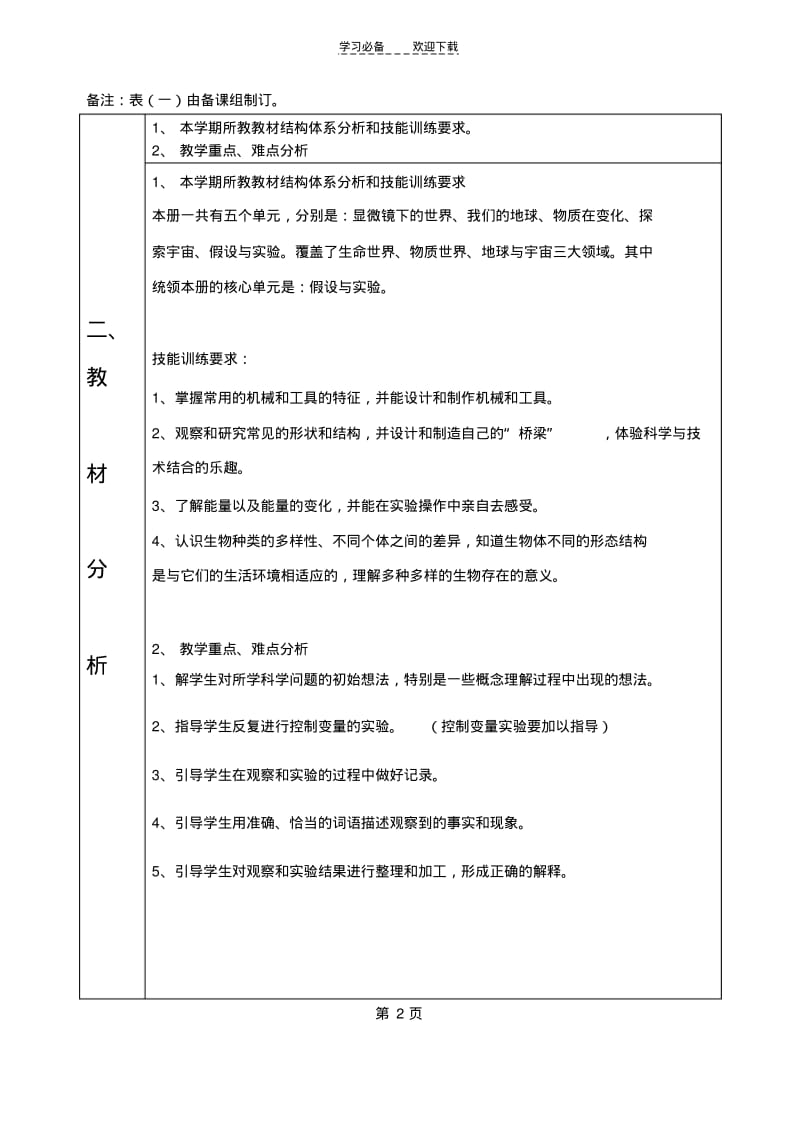 六年级上册科学计划.pdf_第2页