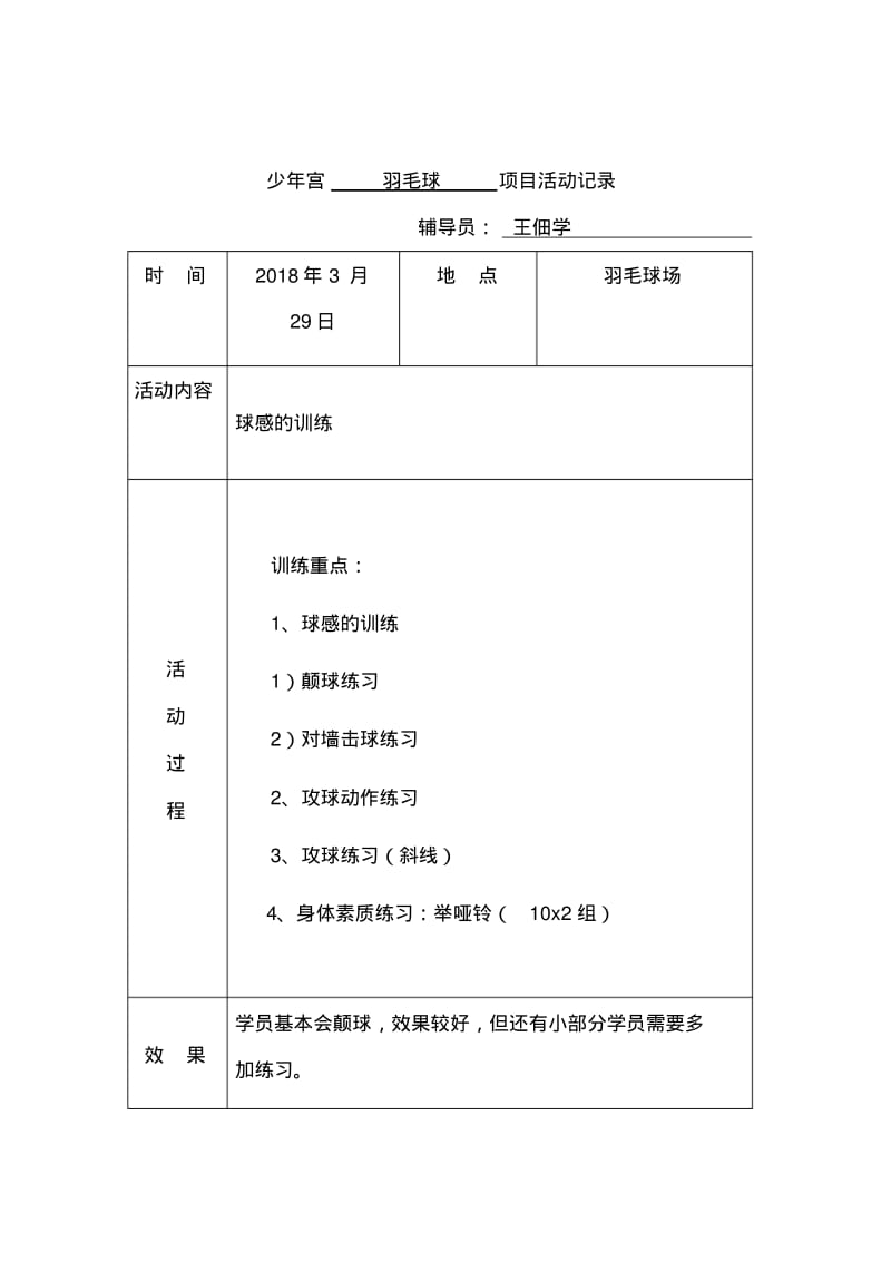 乡村少年宫羽毛球兴趣小组活动记录.pdf_第3页