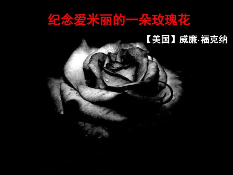 讲课纪念艾米丽的一朵玫瑰花.pdf_第2页