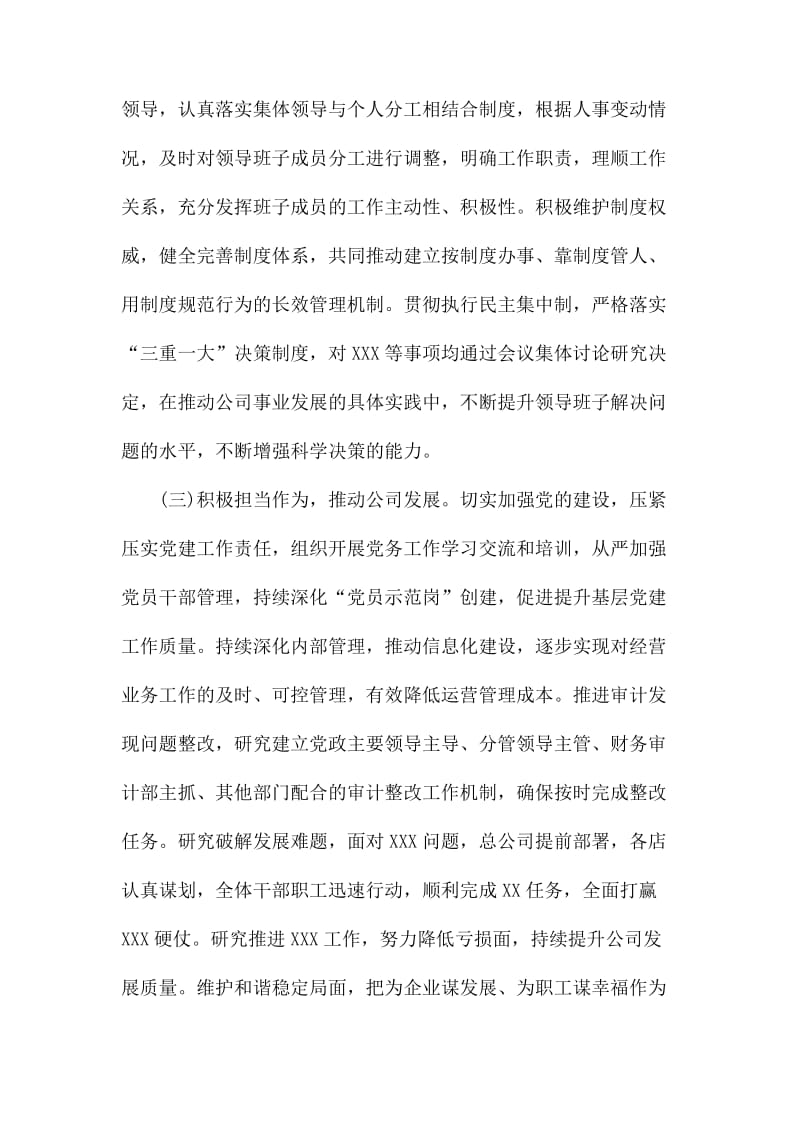 公司领导班子述职报告范文.docx_第2页