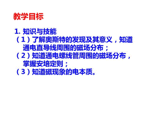 2018教科版物理九年级上册7.2《电流的磁场》课件1(共40张).pdf