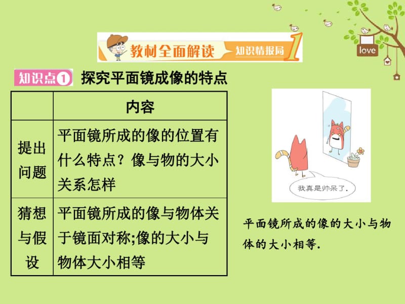 2018年八年级物理上册5.3平面镜成像的特点课件新版北师大版.pdf_第2页