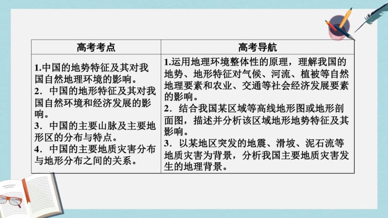 【优质文档】高考地理第4单元中国地理概况第2课时中国的地形课件新人教版.pdf_第2页