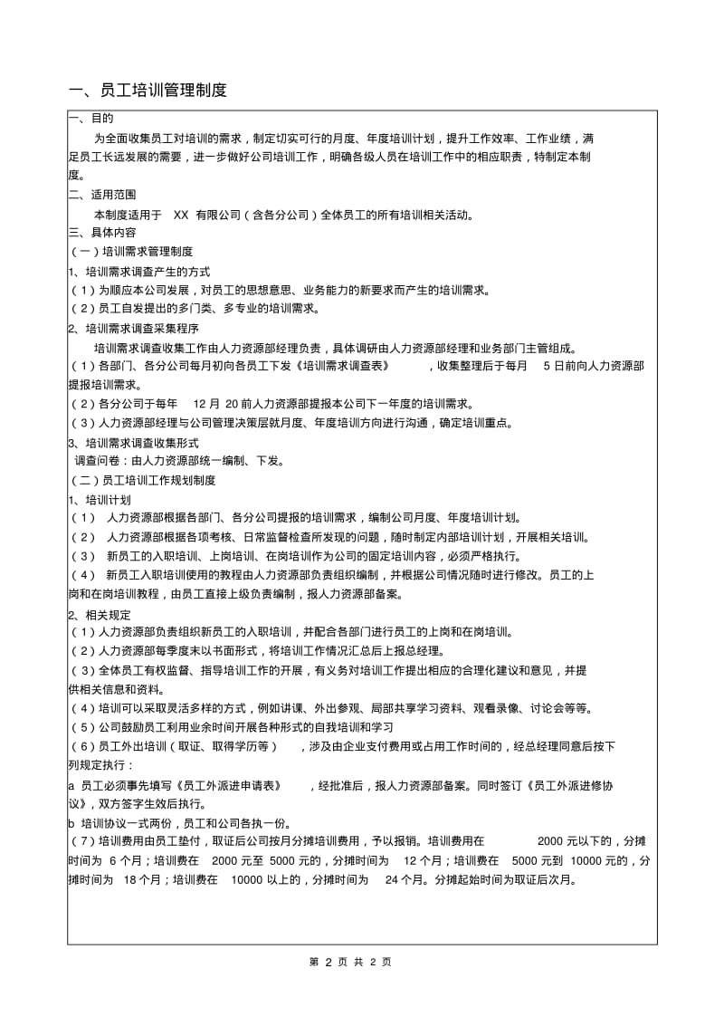 员工培训管理制度(修改版)DOC.pdf_第2页