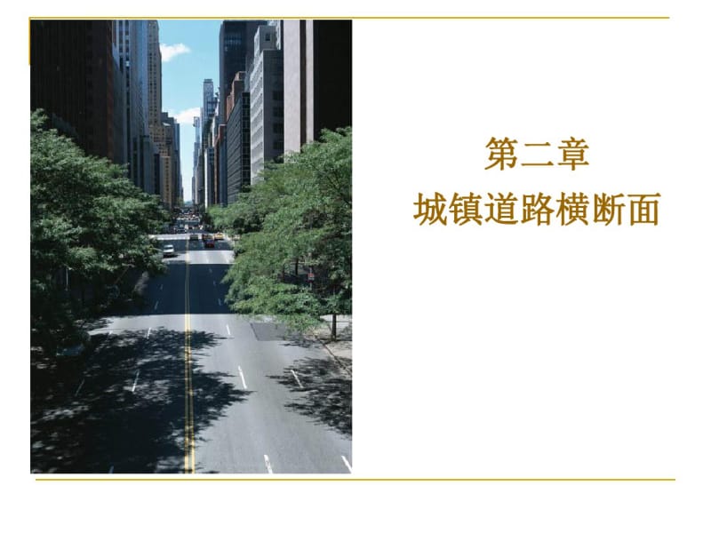 城市道路与市政工程-城市道路横断面设计讲解.pdf_第1页