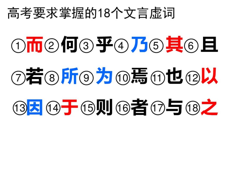 【优质文档】2017高考18个文言虚词复习.pdf_第3页