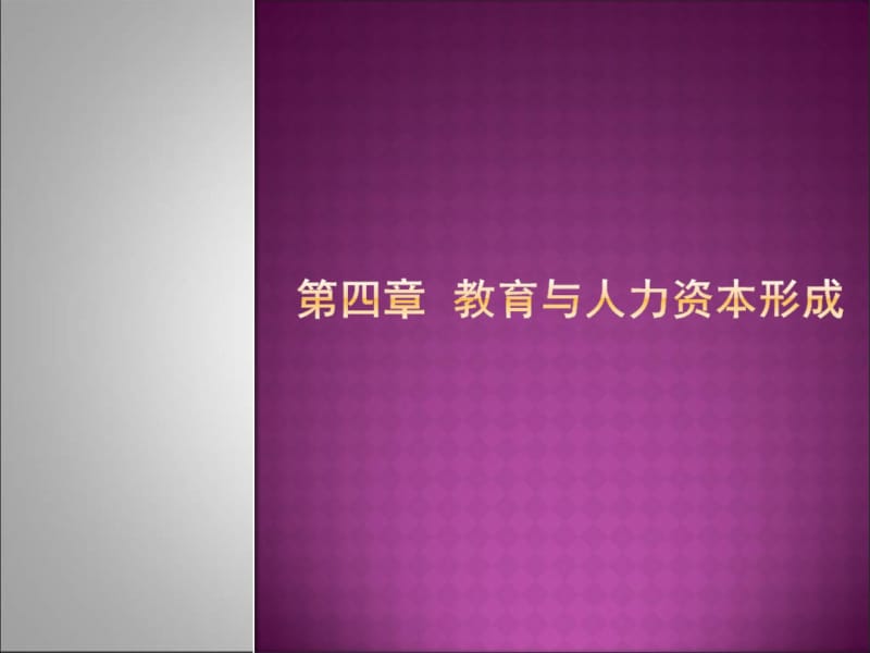 第四章教育与人力资本形成-第四章教育与人力资本形成.pdf_第1页