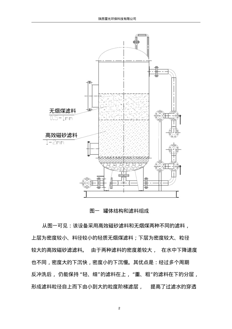 GLWA1000双滤料过滤器设备使用说明书-油田水处理.pdf_第2页