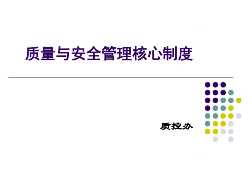 质控办-质量管理核心制度培训.pdf_第1页