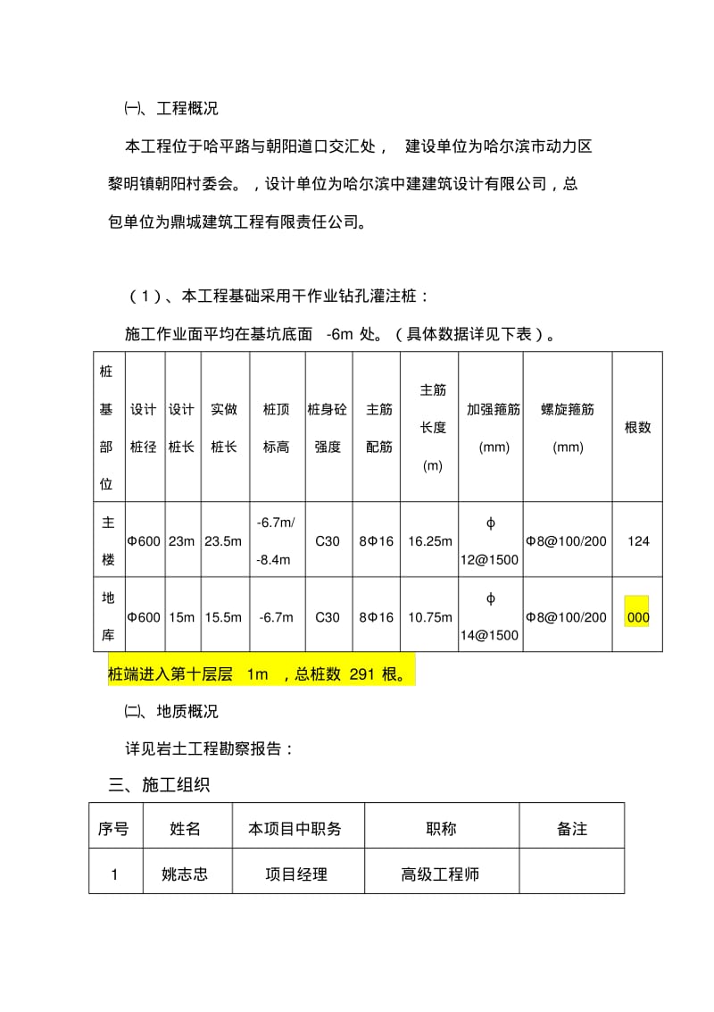 干作业成孔灌注桩施工方案.pdf_第2页