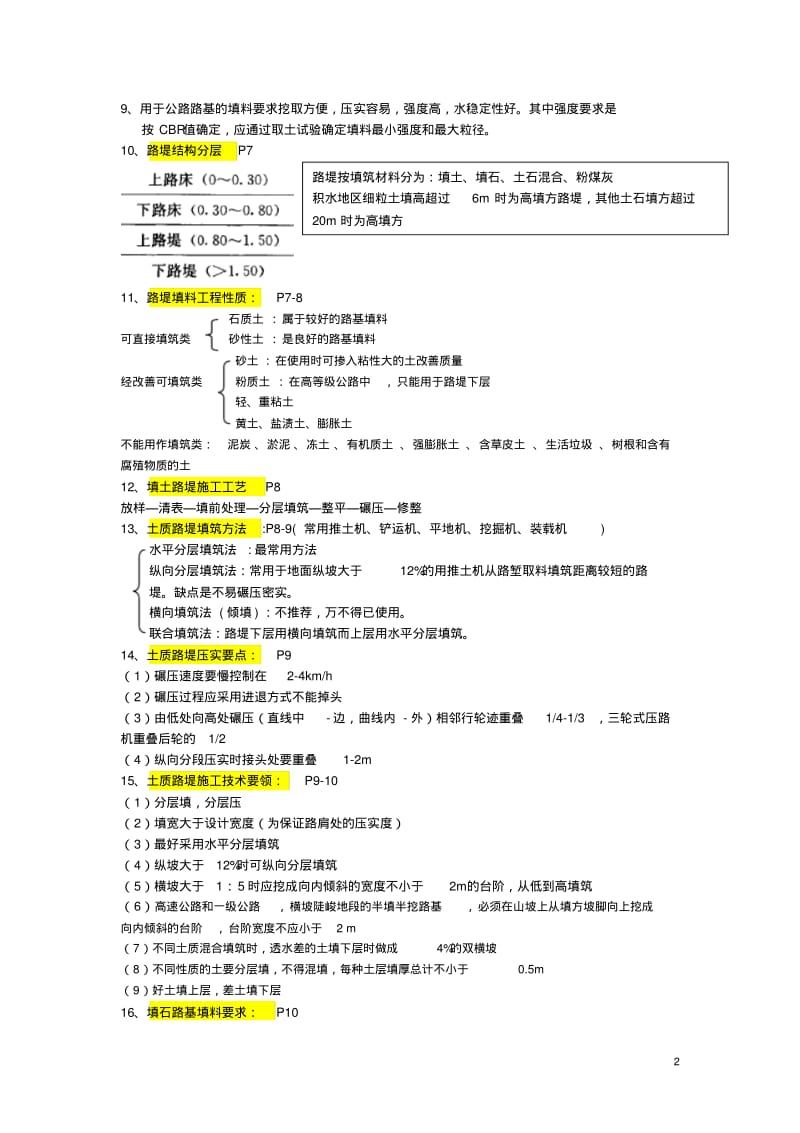 一建公路工程第四版知识点总结.pdf_第2页