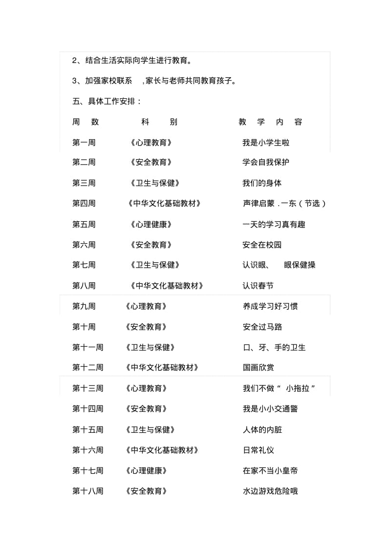 一年级专题教育工作计划.pdf_第2页