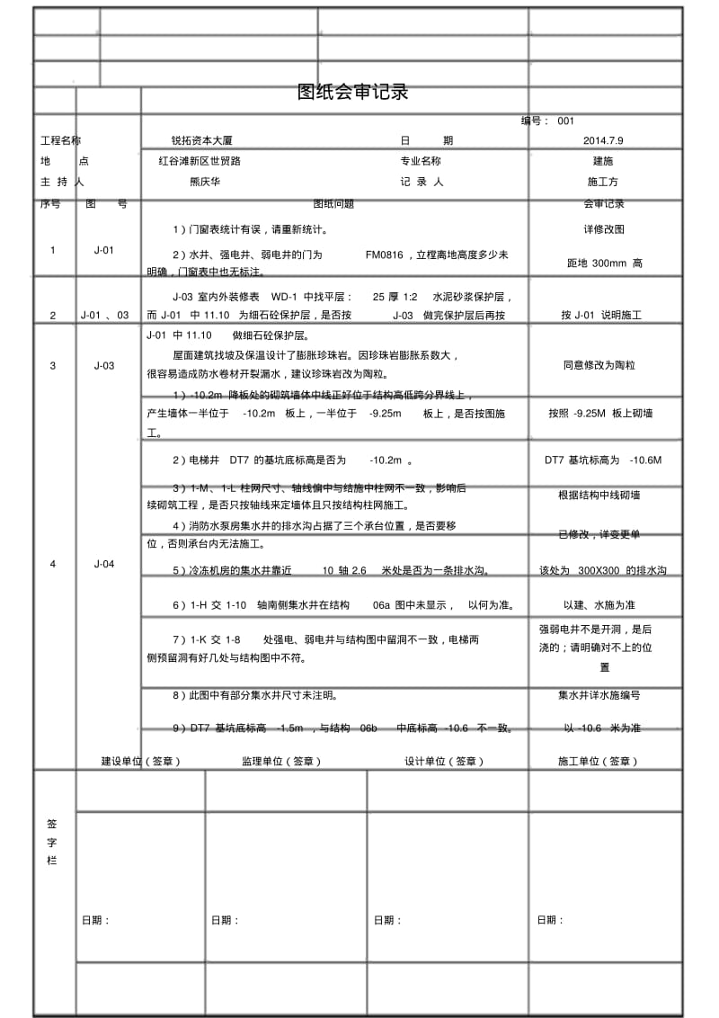 图纸会审记录(整理后).pdf_第1页