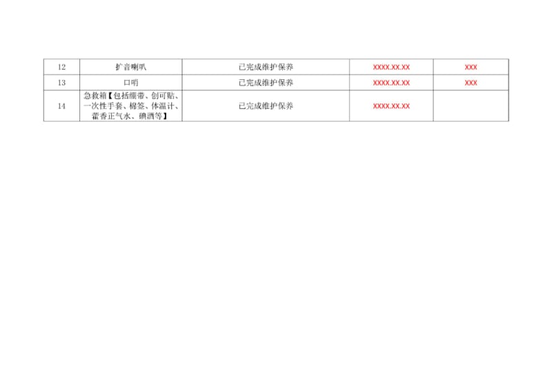 应急装备和物资维护保养记录.pdf_第2页