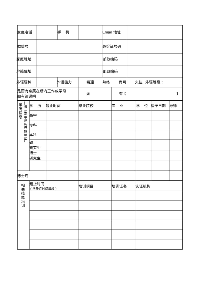 应聘申请表.pdf_第2页