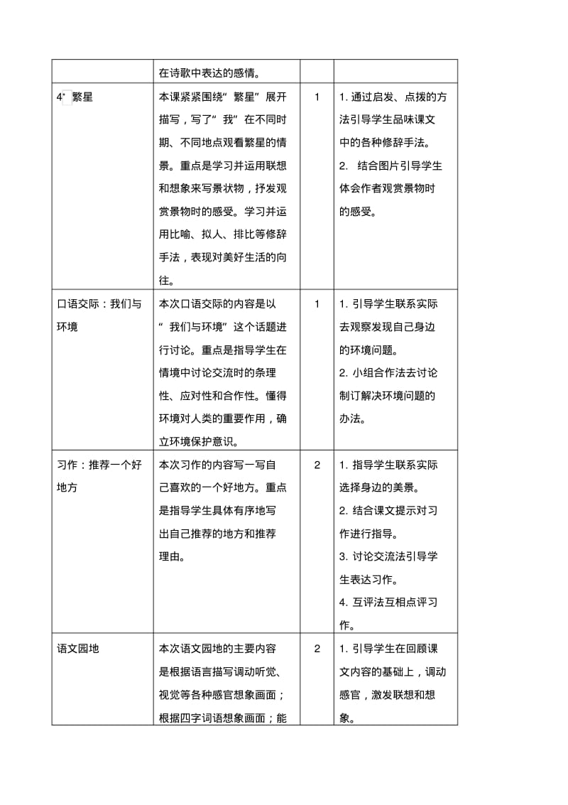 部编版四年级语文上册全册教案1.pdf_第2页