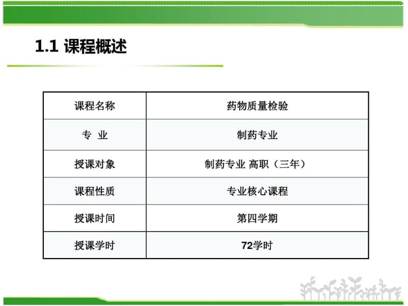 药品质量检验课程整体设计汇报.pdf_第3页