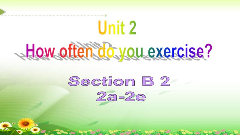 《Howoftendoyouexercise》SectionB(2a-2e).pdf_第1页