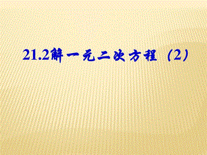 《公式法解一元二次方程》课件.pdf