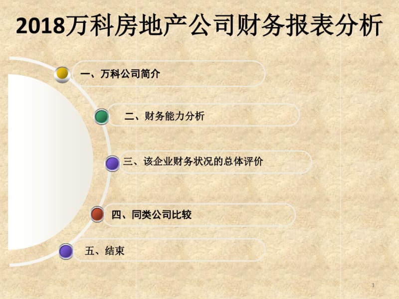 2018万科房地产公司财务报表分析.pdf_第1页