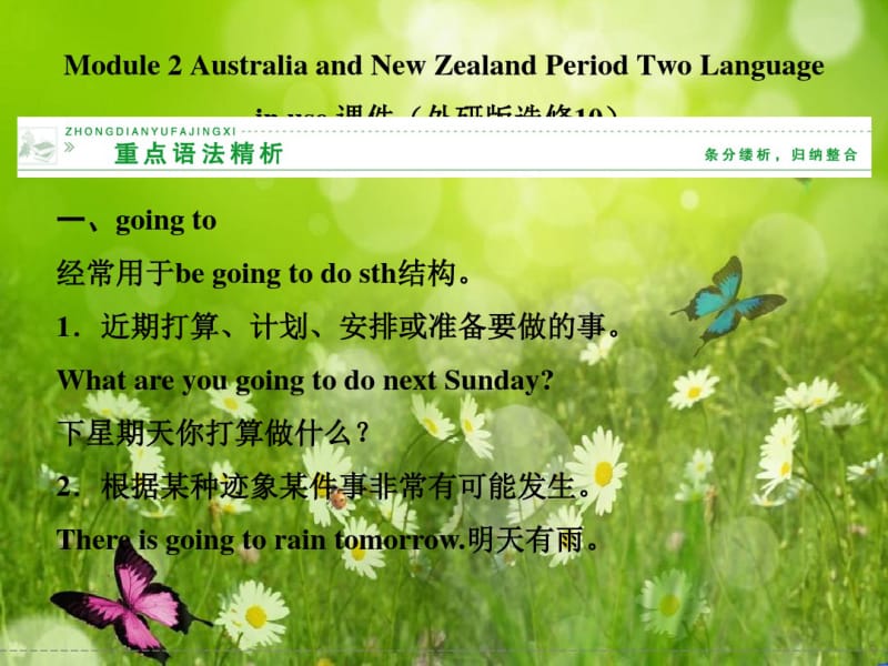 【创新设计】高中英语课件(外研版选修10)：Module2AustraliaandNewZealandPeriodTwoLanguagein.pdf_第1页