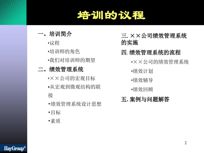 课件翰威特-2007年合益集团绩效管理系统培训师培训-78页.pdf_第2页