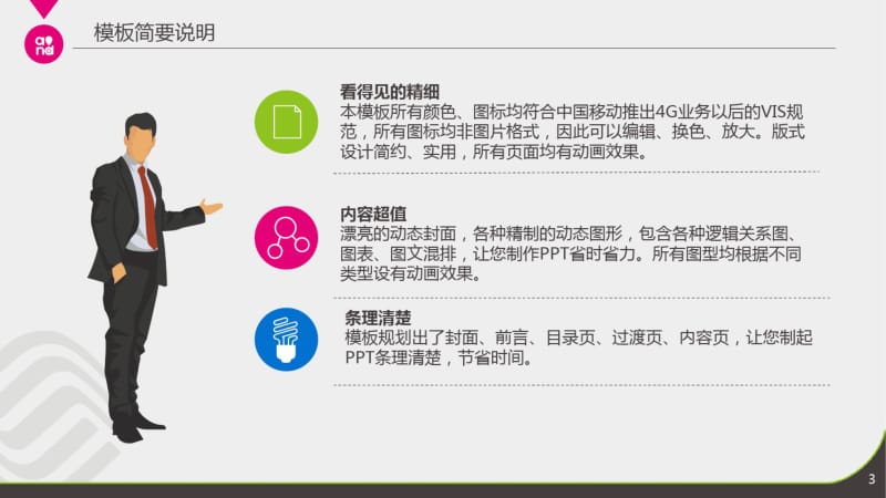 中国移动公司4G业务动态模板1工作计划总结汇报方案.pdf_第3页