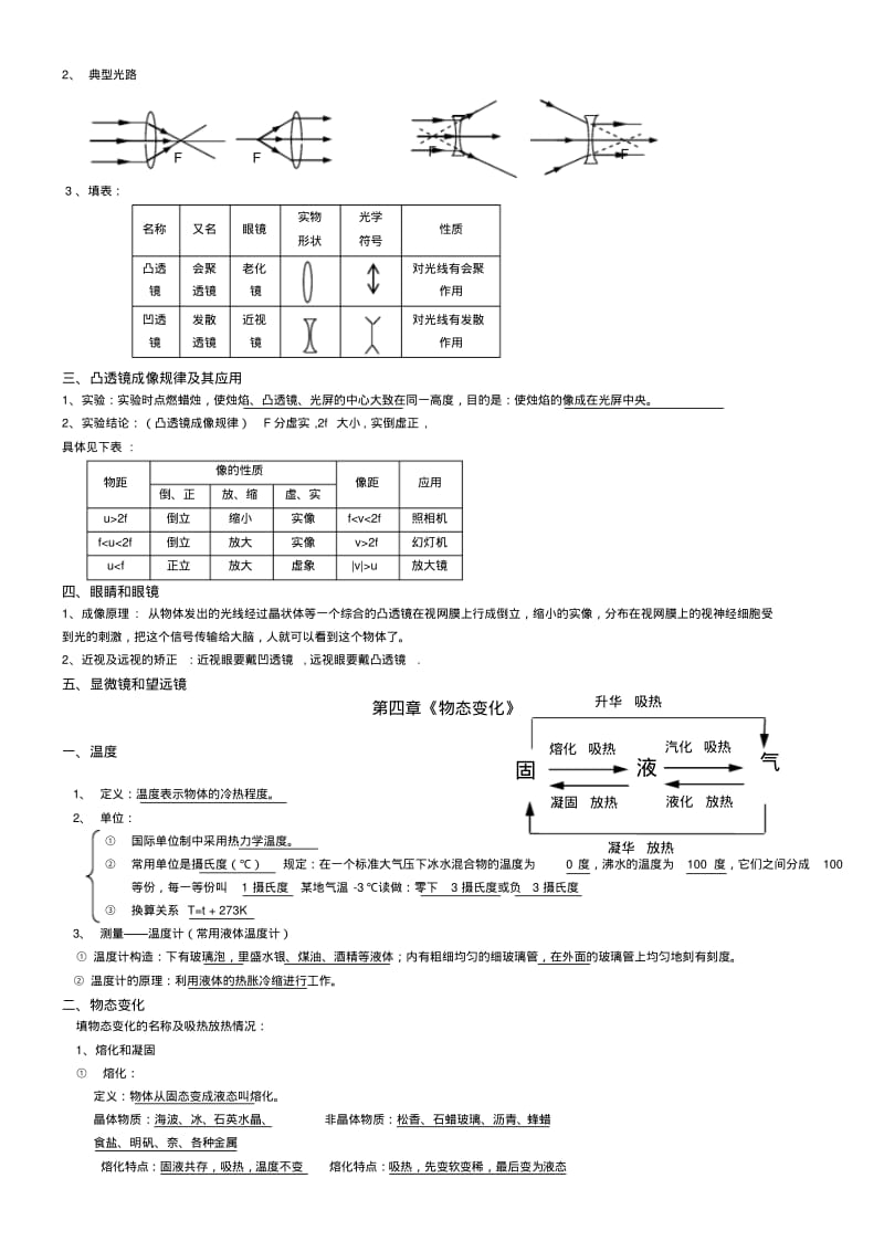 人教版初二物理知识点总结.pdf_第3页