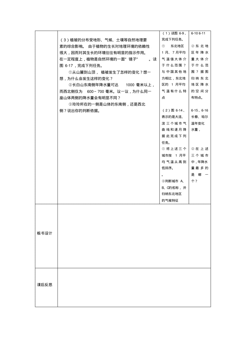 中学八年级地理组集体备课教案第六章.pdf_第2页