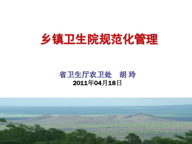 乡镇卫生院规范化管理.pdf_第1页