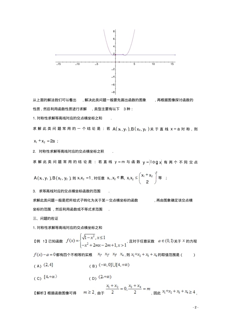 版高中数学小问题集中营专题26函数与方程中的等高线-含答案.pdf_第2页