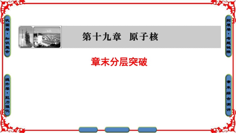 【课堂新坐标】2016-2017学年高中物理人教版选修3-5(课件)第十九章原子核章末分层突破.pdf_第1页