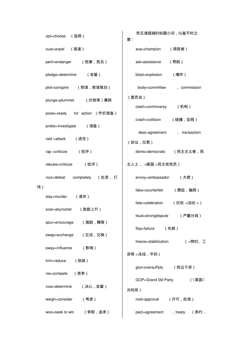 新闻常用词汇.pdf_第2页