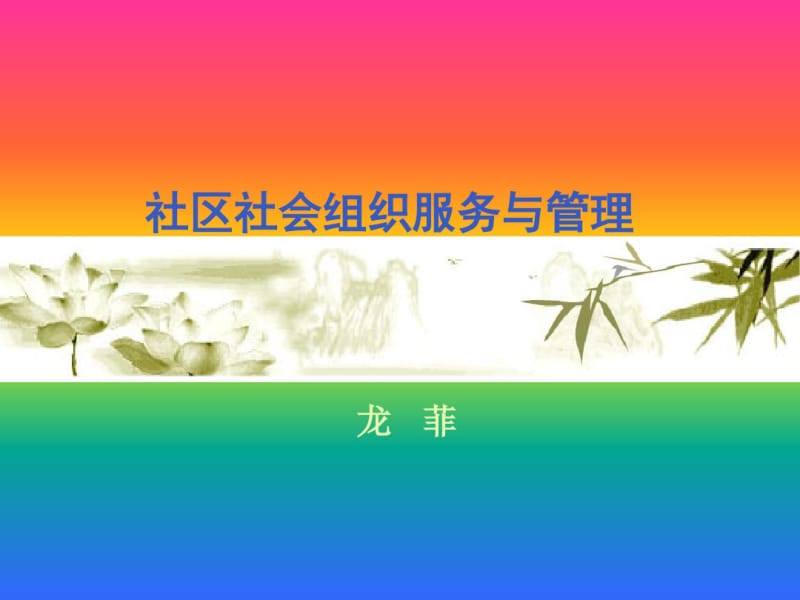 社区社会组织服务与管理.pdf_第1页