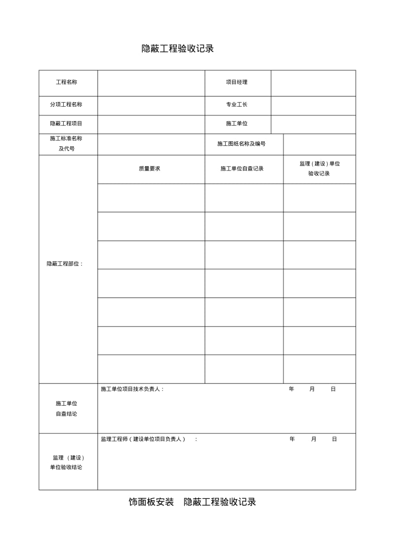 装饰装修隐蔽工程验收记录.pdf_第1页